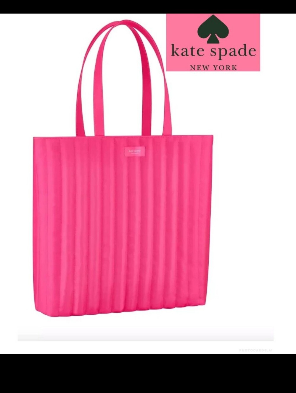 Kate Spade New York Hot Pink Quilted Tote Bag